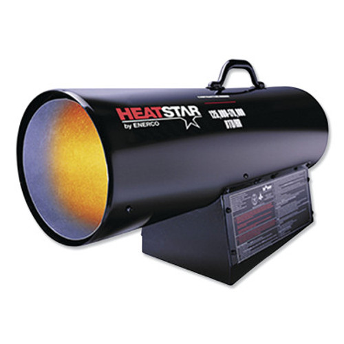 HeatStar Portable Natural Gas Forced Air Heater, 150,000 Btu/h, 115 V, 1 EA, #F170180