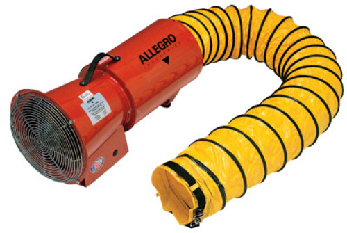 Allegro DC Axial Blowers w/Canister, 1/4 hp, 12 VDC, 15 ft. Ducting, 1 EA, #950601