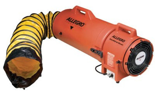 Allegro Plastic Com-Pax-Ial Blowers w/Canisters, 1/3 hp, 115 VAC, 15 ft. Ducting, 1 EA, #953315 Allegro Plastic Com-Pax-Ial Blowers w/Canisters, 1/3 hp, 115 VAC, 15 ft. Ducting, 1 EA, #953315