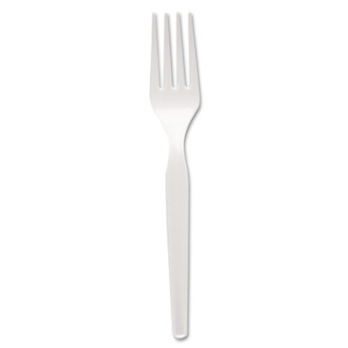 Dixie GP PRO Plastic Forks, White, 1000 Pieces/Box, 1000/CA, #DXEFM217