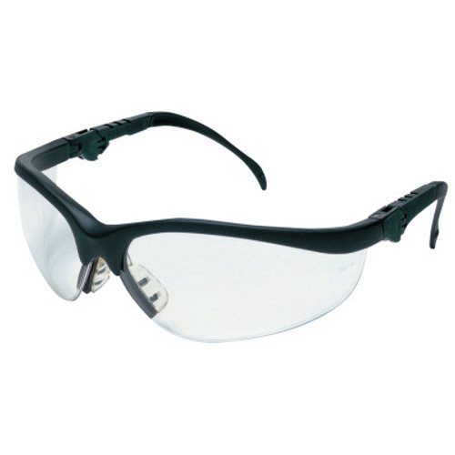 MCR Safety Klondike Plus Protective Eyewear, Clear Lens, Duramass Anti-Fog, Black Frame, 1/PR, #KD310AF