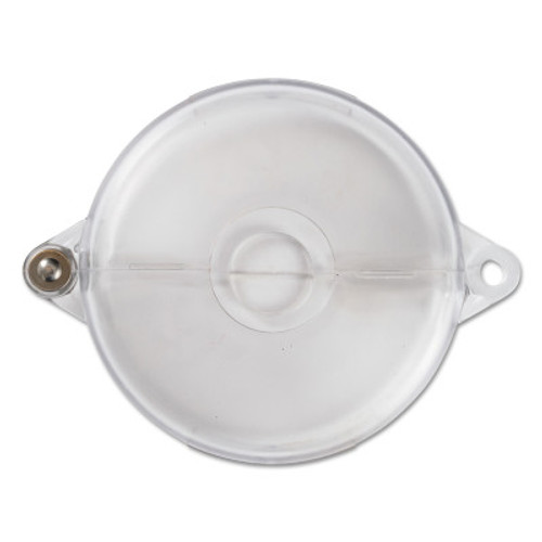 BRADY Clear Gate Valve Lockouts, 0.375 in Dia. Shackle, 7.3w x 1.9h, Transparent, 1/EA, #145582