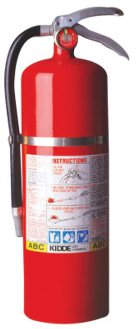 Kidde ProPlus Multi-Purpose Dry Chemical Fire Extinguisher - ABC Type, 10 lb Cap. Wt., 1/EA, #468002