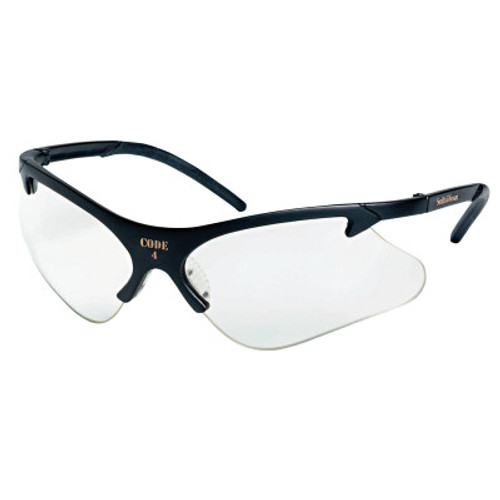 Kimberly-Clark Professional Code 4* Safety Eyewear, Clear Lens, Polycarbonate, Anti-Scratch, Black Frame, 1/EA, #19833