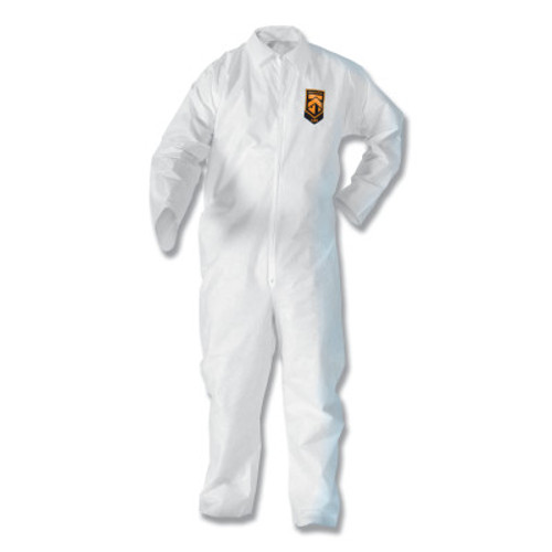 Kimberly-Clark Professional KLEENGUARD A20 Breathable Particle Protection Coveralls, 3XL, No Elastic, Zip, 20/CS, #49006