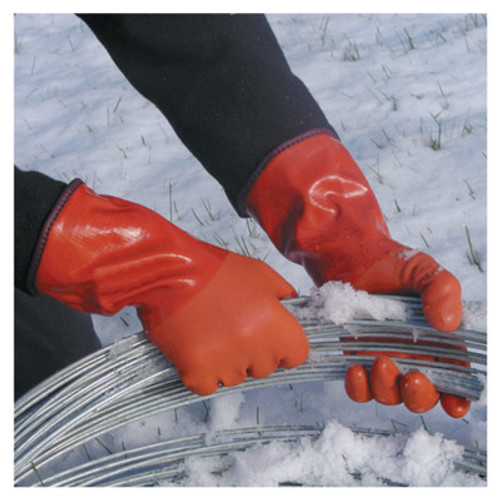 SHOWA 460 Series Gloves, 10/X-Large, Orange, 12 Pair, #460XL10