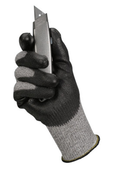 Kimberly-Clark Professional G60 Level 5 Cut Resistant Glove with Dyneema Fiber, Size 11, Salt & Pepper/Black, 12/BG, #98239