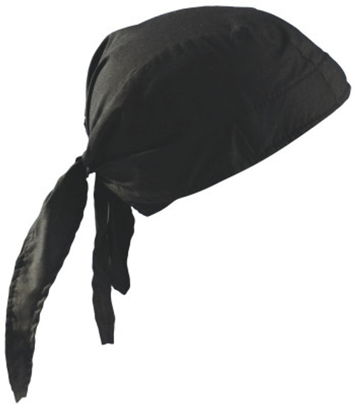 OccuNomix Tuff Nougies Deluxe Tie Hats, One Size, Black, 1/EA, #TN606
