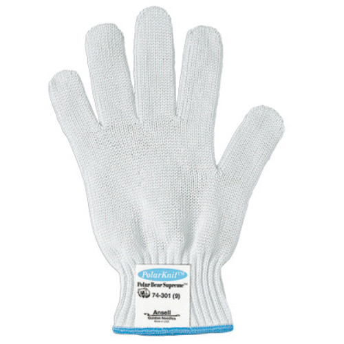 Ansell Polar Bear Supreme Gloves, Size 7, White, 1/EA, #103757