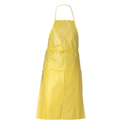Kimberly-Clark Professional KleenGuard A70 Chemical Spray Protection Aprons, 44 in, Yellow, 100/CA, #97790