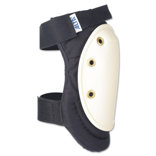 Alta AltaFlex Hard Cap Knee Pads, AltaGrip Hook and Loop, White/Black, 1/PR, #50400