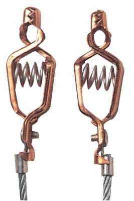 Justrite BARE WIRE W/2 ALLGATOR CLIPS 3" LENGTH, 1/EA, #8500