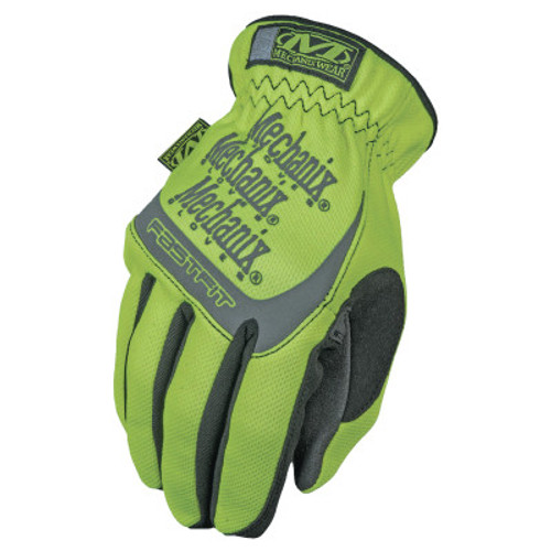 MECHANIX WEAR, INC Hi-Viz FastFit Gloves, Large, Hi-Viz Yellow, 10/BX, #SFF91010