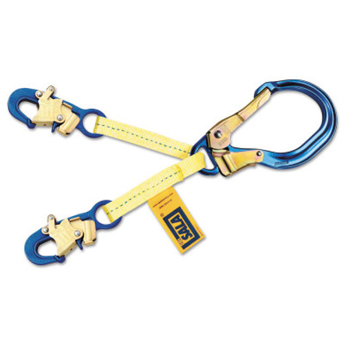 Capital Safety Web Rebar/Positioning Lanyards, 18 in, Self-Locking Snap Hook, 310 lb, 1/EA, #1231380