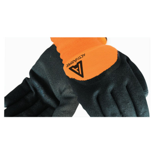 Ansell Cold Weather Hi-Viz Gloves, Size 11, Orange/Black, 1/PR, #112736
