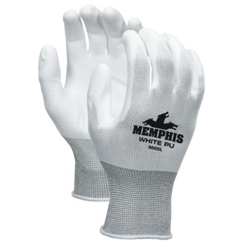 MCR Safety PU Coated Gloves, 2X-Large, Gray, 12 Pair, #9666XXL