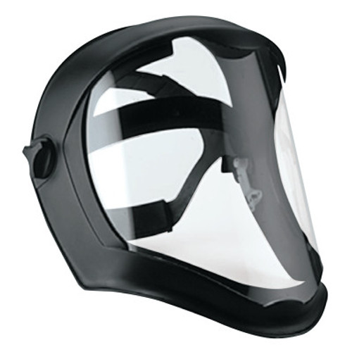 Honeywell Bionic Face Shields, Polycarbonate, Anti-Fog/Hardcoat Visor, Clear/Black Matte, 1/EA, #S8515