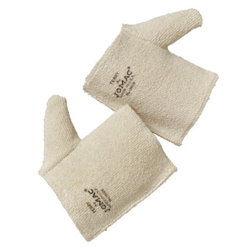 Wells Lamont Jomac Hand Pads, 100% Terrycloth Loop-Out, Natural White, 12/DZ, #H183