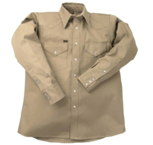 LAPCO 950 Heavy-Weight Khaki Shirts, Cotton, 20 Long, 1/EA, #LS20L