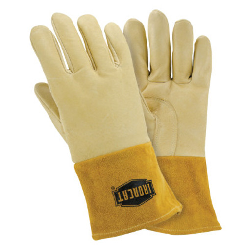 West Chester IronCat MIG/TIG Welding Gloves, Premium Pigskin Leather, Large, Natural, 12 Pair, #6010L