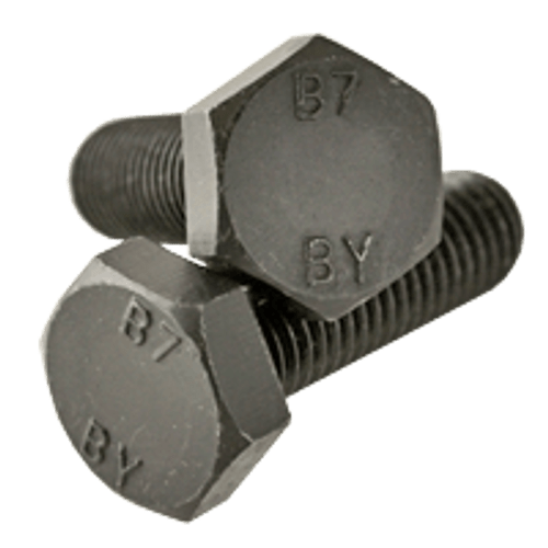 1-1/4"-8 x 5" Partially Threaded A193 Grade B7 Heavy Hex Bolts Plain (15/Bulk Pkg.)