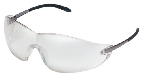 MCR Safety Blackjack Elite Protective Eyewear, Clear Mirror Lens, Duramass, 1/EA, #S2119