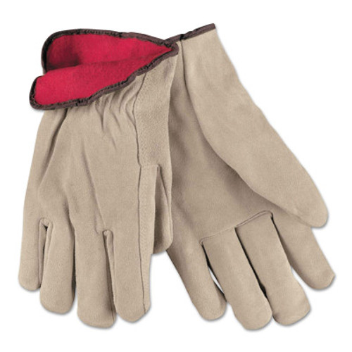 MCR Safety Drivers Gloves, Premium Grade Cowhide, Medium, Jersey Lining, 12 Pair, #3150M