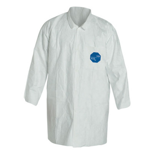 DuPont Tyvek Lab Coats Two Pockets, Small, Tyvek, 30/CA, #TY212SWHSM003000