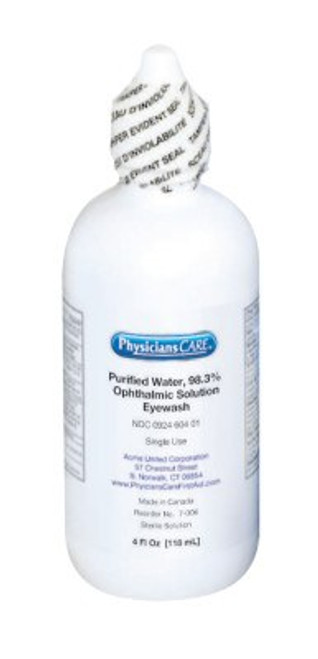First Aid Only Eye Flush Bottles, 4 oz, 1/EA, #7006
