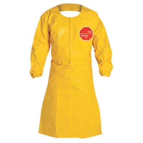 DuPont? Tychem QC Apron with Long Sleeves, 28 in X 45 in, 25/CA, #QC275BYLXL002500 DuPont? Tychem QC Apron with Long Sleeves, 28 in X 45 in, 25/CA, #QC275BYLXL002500