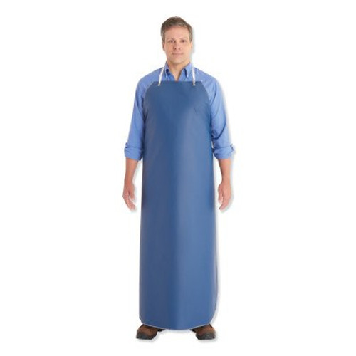 Ansell AlphaTec 56-601 Aprons, 35 in x 55 in, Urethane with Nylon Backing, Blue, 1/EA, #105262