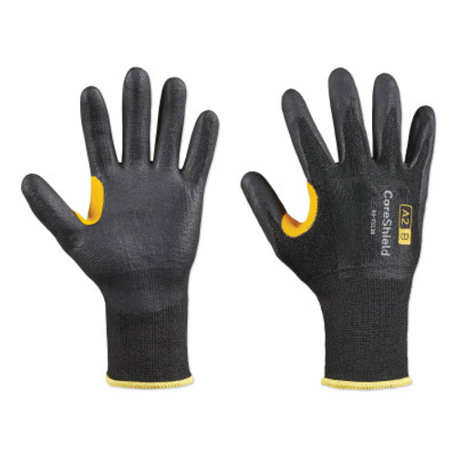 Honeywell CoreShield? A2/B Coated Cut Resistant Gloves, 6/XS, HPPE, Nitrile Micro-Foam, 13 ga, Black, 1/PR, #227513B6XS