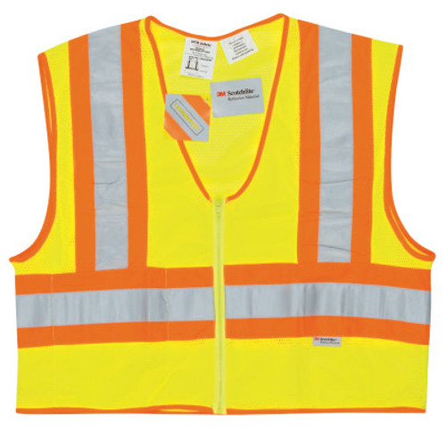 MCR Safety Luminator Class II Flame Resistant Vests, 3X-Large, Fluorescent Lime, 1/EA, #WCCL2LFRX3