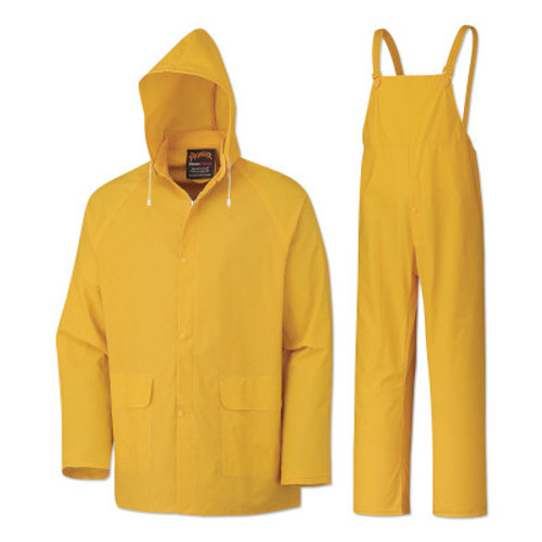 Pioneer 3-Piece Repel Rainwear, .35 mm, Yellow, 3X-Large, 1/EA, #V3010460U3XL