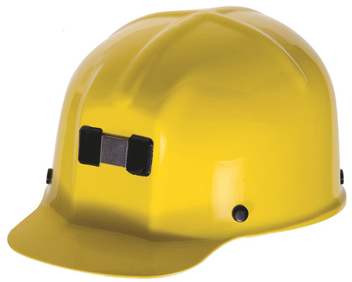 MSA Safety Comfo-Cap Hard Hat, Yellow, Staz-on Suspension #91585 (1/Pkg.)