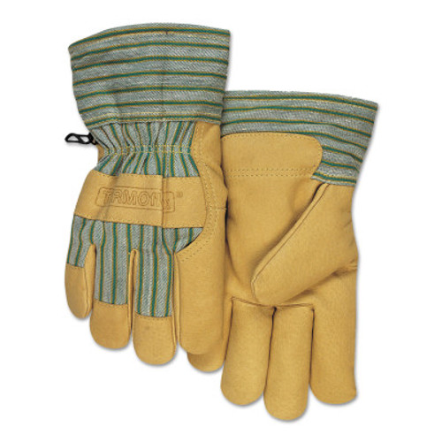 Anchor Products Cold Weather Gloves, X-Large, Pigskin, Gold, 6/BOX, #CW777XL