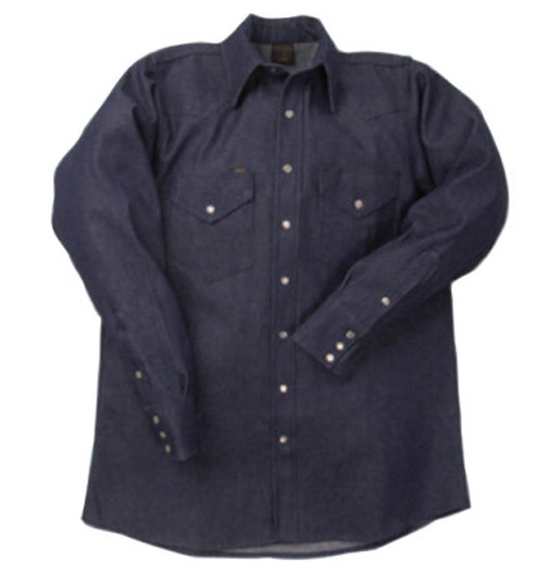 LAPCO 1000 Blue Denim Shirts, Denim, 19 Long, 1/EA, #DS19L