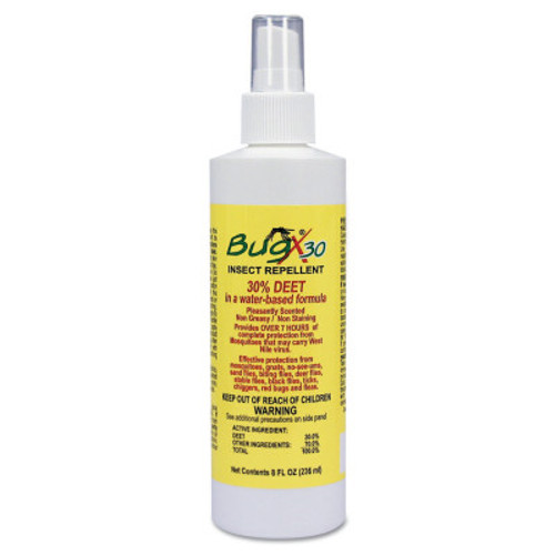 First Aid Only BugX Insect Repellent Sprays, 8 oz Bottle, 12/CA, #18798