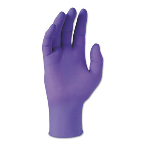 Kimberly-Clark Professional Purple Nitrile Exam Gloves, Beaded Cuff, Unlined, X-Small, 1/BX, #55080