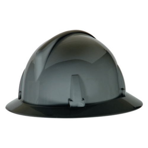 MSA Topgard Full Brim Hard Hats, 1-Touch Suspension Gray, 1/EA, #454713
