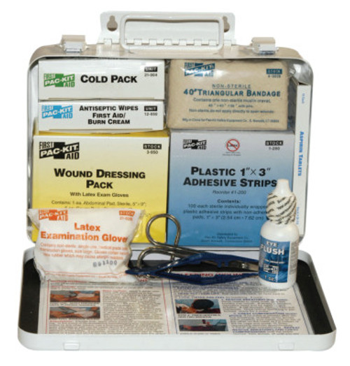 First Aid Only 25 Person Vehicle First Aid Kits, Weatherproof Steel, Wall Mount, 1/KIT, #6420