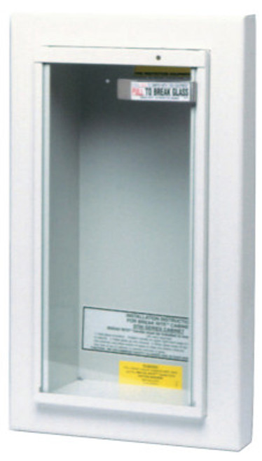 Kidde Extinguisher Cabinets, Semi-Recessed, Steel, Tan, 5 lb, 1/EA
