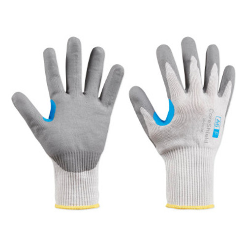 Honeywell CoreShield? A6/F Coated Cut Resistant Gloves, 8/M, HPPE/Alloy/Basalt, Nitrile Micro-Foam, 13 ga, Grey, 1/PR, #260513W8M