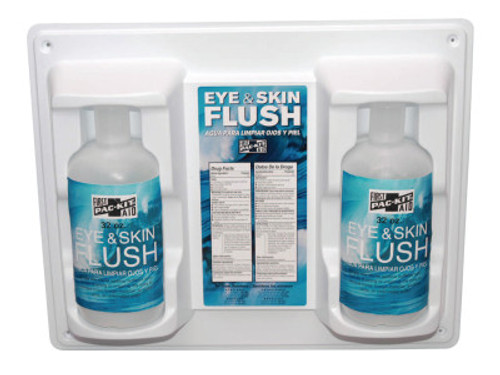 First Aid Only Eye & Skin Flush Emergency Station/Replacement Twin Bottles, 32 oz, 1/EA, #24300