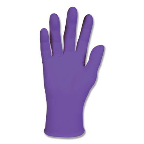 Kimberly-Clark Professional Purple Nitrile Exam Gloves, Beaded Cuff, Unlined, Small, 100/BX, #55081