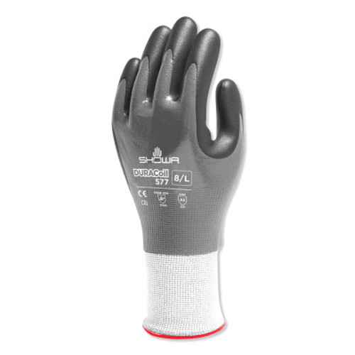 SHOWA Nitrile, Cut Resistant Gloves, Size XL, A3 ANSI/ISEA Cut Level, Black, 12 Pair, #577XL09