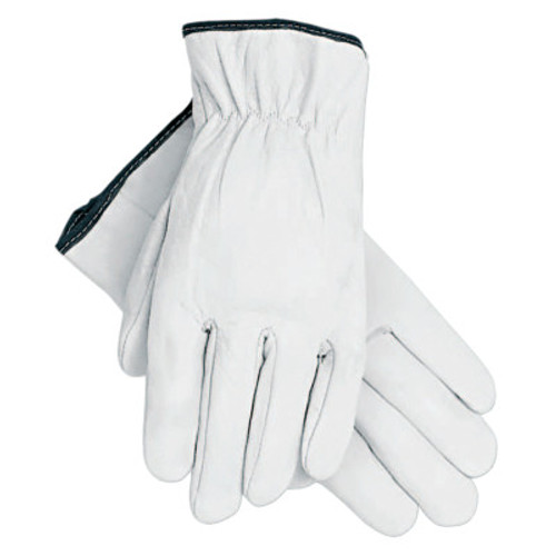 MCR Safety Premium-Grade Leather Driving Gloves, Goatskin, Large, Unlined, 12 Pair, #3601L