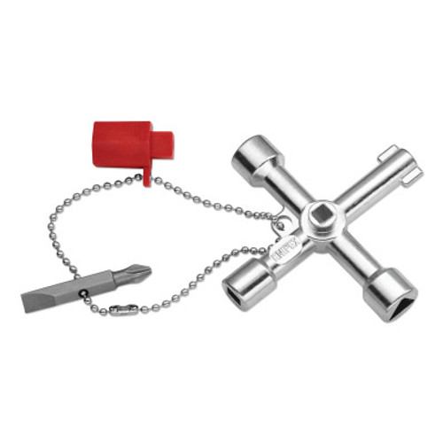 Knipex Control Cabinet Key, Silver, 1/EA, #1103