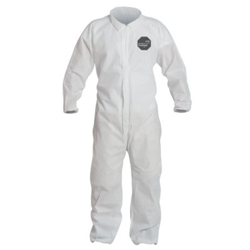 DuPont PROSHIELD COVERALL,ELASTIC WRIST/ANKLE, 25/CA, #PB125SWHLG002500