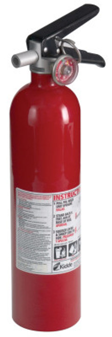 Kidde Pro Consumer Fire Extinguishers, For Common Combustibles, 2.6 lb Cap. Wt., 4/CA, #21005776